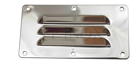 Rejilla de acero inoxidable, 127 mm x 65 mm, de acero inoxidable 316, rejilla de ventilación