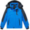 Wantdo Jungen Berg Ski Jacke Warmer Winter Fleece Mäntel Wasserdichter Atmungsaktive Jacke Outdoor Kapuzen Windbreaker Jacken Blau 152-158