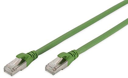 Digitus LAN Cable Cat 6A - 3m - PUR Network Cable - S/FTP Shielded - Oil & UV Resistant - 10 Gbps - Compatible with Cat6 - Green | Oil and UV Resistant - 10Gbps - PoE++ - Compatible with Cat 7 and Cat 6 - RJ45 Network Cable Patch Cable