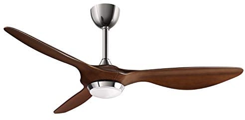 reiga 132CM Ventilatore da Soffitto con Luce LED Dimmerabile Telecomando Lame Moderne Motore CC reversibile silenzioso, 6 velocità, Timer (dipinto a mano)