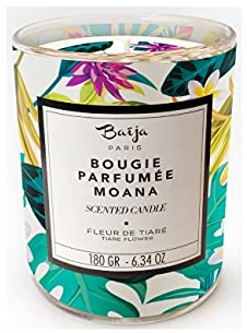 Baïja Kerze mit Tiare Flower 180g - Blumig - Rein aus Sojawachs, frei von Parabenen und Phenoxyethanol