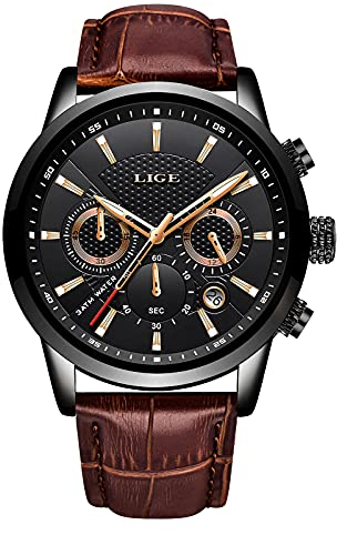 LIGE Montre de Fitness LIGE9866G-WP-UK
