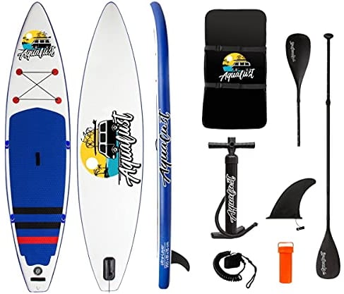 AQUALUST 11'6 Touring SUP Board Stand Up Paddle aufblasbar Paddel ISUP 350x81cm