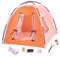 Our Generation – Campingset – Zelt & Spielzeug-Essen – 46 cm Puppenzubehör – Fantasiespiel – Spielzeug für Kinder ab 3 Jahren – Campingzelt orange
