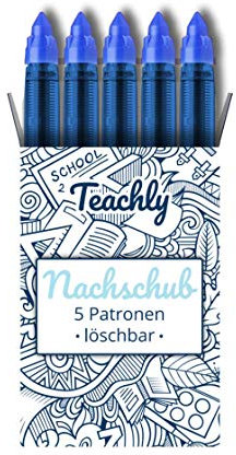 Teachly Tintenrollerpatronen Superteacher 0,6mm (Blau - löschbar)