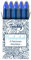 Teachly Tintenrollerpatronen Superteacher 0,6mm (Blau - löschbar)