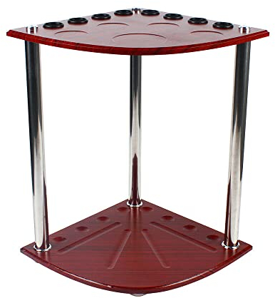 kangten 8 Pool Queuehalter Rack Weinrot Pool Queues Stick Ständer Das Dreieckige Design Bodenständer Billard Queue Halter Von Billardwerkzeugen