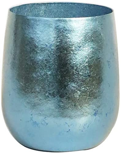 TiTo Titanium Tasse Double Couche Eau Mug Tasse D'eau de Camping Portable Anti-brûlure Tasse en Titane Ultraléger pour Eau Thé Bière Jus De Fruits Maison ou L'extérieur(Bleu)