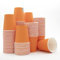 Wellsamed WELLSACUP 1000 Stück Pappbecher 180 ml Terracotta-Orange, geeignet für Heiß- und Kaltgetränke, Coffee to Go, Business, Veranstaltungen, Party