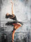 Aeadar Kit de peinture diamant pour adultes - Motif de danseuse de ballet - 30,5 x 40,6 cm