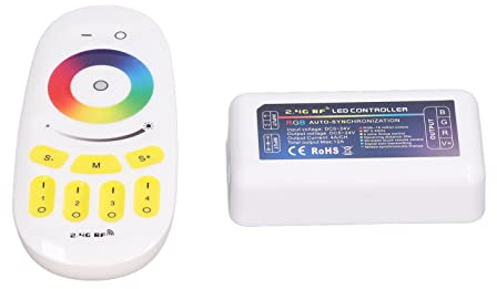 LED-Controller, DC5-24V 2,4G Quad Group Touch RGB-Controller Kabelloser IR-Fernbedienungsstreifen-Lichtcontroller Kompatibel mit MI‑LIGHT,Regler