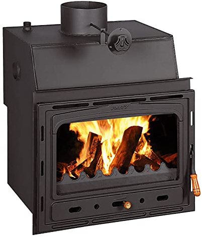Estufa de leña con chimenea de caldera Prity C W18