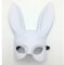 eBoutik Sexy Bunny Party Outfit Erwachsene Maskerade Maske mit Hasenohren Festival Outfit Ostern Party Cosplay Verkleidung Valentinstag Kostüm Zubehör (Weiß)