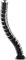 Outshine Gaming Cable Management Spine - Designed for standard height desks, under desk cable management tidy kit - Black