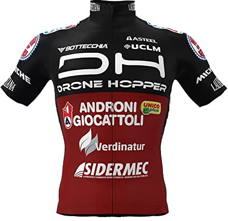 SGCIKER 2022 Herren World Tour Team ANDRONI Radtrikot, kurzärmliges atmungsaktives Radtrikot MTB-Fahrrad Bekleidungs Hemd (4XL)