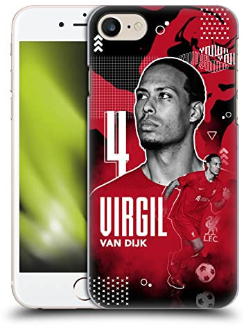 Head Case Designs Officially Licensed Liverpool Football Club Virgil van Dijk 2022/23 First Team Hard Back Case Compatible With Apple iPhone 7/8 / SE 2020 & 2022
