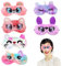 6 Pièces Masque de Sommeil Animal, 3D Mignon Dessin Animé Masque Yeux Peluche Doux Masque de Nuit, Masque pour les Yeux, Respirant Animaux Cache Yeux Dormir pour Femmes et Enfants Voyage Sieste
