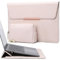 HYZUO 13,3-14 Zoll Laptophülle Laptop Hülle Tasche mit Standfunktion für MacBook Pro 14 M4/M3/M2/M1 Pro/Max 2025-2021, MacBook Air/Pro 13,3, 13,8/13,5 Surface Laptop, Aprikose(Smiley)