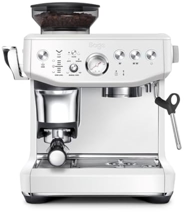 Sage - The Barista Express Impress - Kaffeemaschine mit manuellem Milchaufschäumer & integriertem Mahlwerk - Intelligente Dosierung, 25 Mahlgradeinstellungen - Meersalz