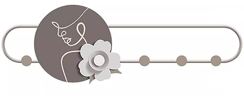 Patère Porte Manteau Mural Forme De Marguerite Créative dans Le Vestiaire Porte-Manteau Mural, Fer À Repasser en Métal De Style Minimaliste Contemporain Patères Portemanteaux