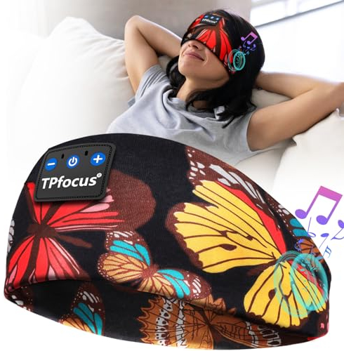 TPfocus Auriculares para Dormire ASMR Auriculares Bluetooth Regalo Hombre y Mujer,Sleep Headphones Sonno Banda Deportiva Inalámbrico Recargable Bluetooth Dormire