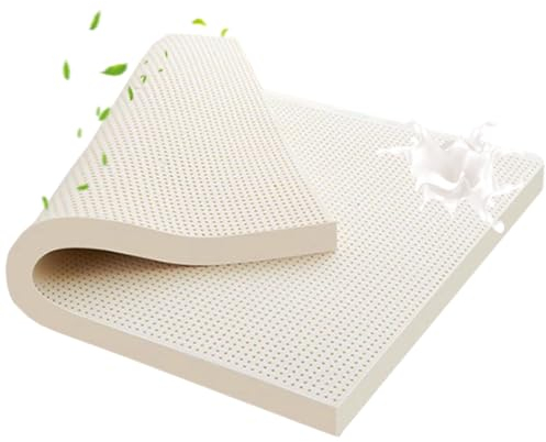 KLUFO Naturlatex-Matratze - mit japanischem Bezug für einfaches Abnehmen und Waschen - aus nahezu allergenfreiem Latex - antibakteriell und atmungsaktiv - 15cm Dicke 100×190cm