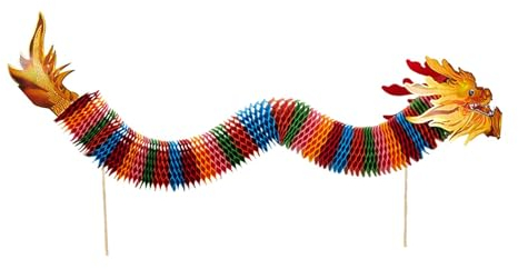 harayaa Papier de Danse du Dragon, Papier du Nouvel an Chinois, Dragon pour Mariage, 3M