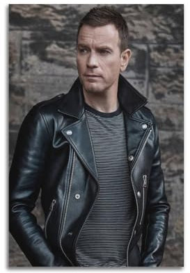 Poster, Motiv: Schauspieler Ewan McGregor, dekoratives Gemälde, Leinwand, Wandposter und Kunstdruck, modernes Familienschlafzimmer-Dekor-Poster, 40 x 60 cm