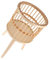 BESPORTBLE Porte-bonsaï Porte-plante D'intérieur Support Pour Plante Au Sol Support De Plantes En Pot Étagère à Bonsaï Plantes Décoratives Stand De Plantes Plante Verte Rotin Tabouret En Bois