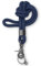 Dinalu,Schlüssel-Band, Schlüssel-Kette mit Karabiner mit schwarzem Metall, Universalkette für Schlüsselbund, Schlüssel-Anhänger-lang, Neck Lanyard dark blue