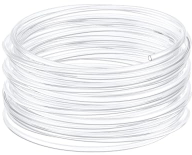 Pawfly Aquarium Airline Tubing 25 m Standard 4-6 mm Air Line Tubing for Fish Tank Air Pump Flexible Kink-Resistant Pure PVC Hose Air Tube for Aquarium Garden Terrarium Pond