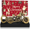 LKKCHER Weihnachtsverpackter Motorrad-Bierflaschenöffner, Weihnachtsgeschenke für Männer Papa Ehemann, Motorradgeschenke für Biker, Bronze mit Weihnachtsverpackung und Weihnachtskarte