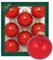 Krebs Glas Lauscha - Weihnachtsdekoration/Christbaumschmuck aus Glas - Unifarbende Kugeln kandierter Apfel rot - Menge: 8 Stück - Farbe: Feuerrot - Größe: ca. 7 cm