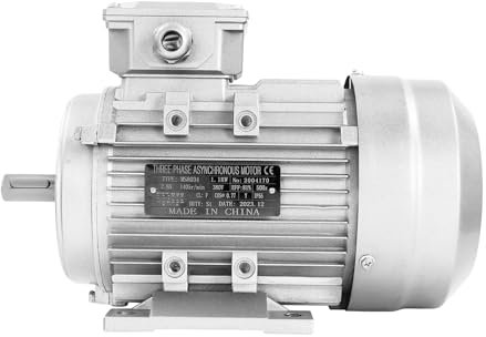 Moteur électrique triphasé, 1100 W, 380V, 1405 tr/min, 50 Hz, 1,1 kW, diamètre de l'arbre : 19 mm, moteur puissant, arbre haute dureté IP55, pour ventilateurs, pompes, machines-outils, compresseurs