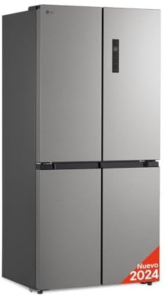LG GMM41MSBEM - Frigorífico Americano Combi, Total No Frost, Clasificación E, Capacidad 474L, Silver
