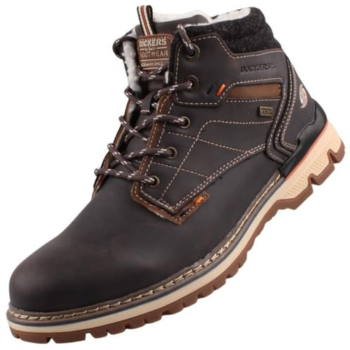 Dockers by Gerli Botas con cordones para hombre 53TA103, Chocolate 360, 42 EU