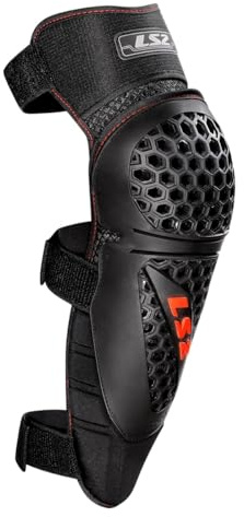 LS2 Rookie Knieprotektoren, schwarz/rot, S - L