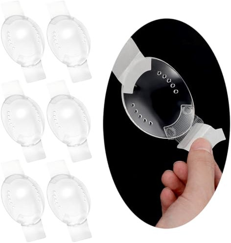 Heclia Transparent Augenklappen 6 Stück Durchsichtiger Kunststoff Patch Atmungsaktiv Augenklappe Für Augenschutz Medizinischer Schutz Ausrüstung zur Wiederherstellung nach Augenoperationen Katarakt