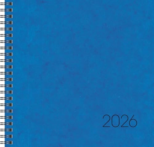 BRUNNEN Buchkalender Mod. 766 2026 | 210×205 mm, Karton, blau