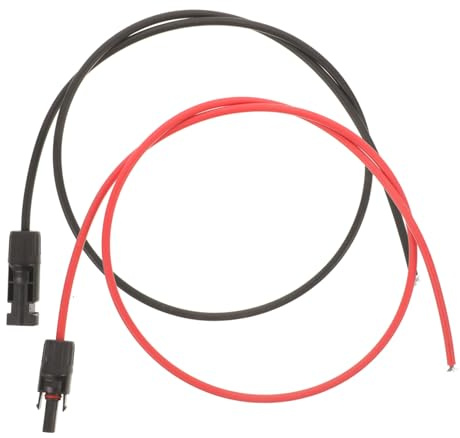 VALICLUD 2 pezzi Cavo di Estensione Solare con Connettore Rapido Protezione Sovraccarico Resistente per Batterie di Accumulo e Impianti Fotovoltaici