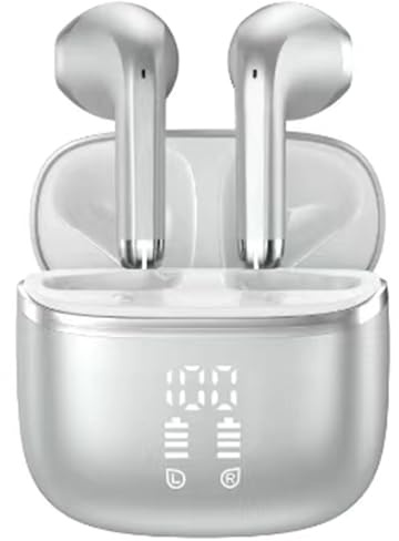 HOIFA Bluetooth Kopfhörer, Kopfhörer Kabellos Bluetooth 5.4 mit 4 ENC Noise Cancelling Mic, 40H Spielzeit mit LED, In Ear Kopfhörer HiFi Stereo, IPX7 wasserdichte Ohrhörer für Arbeit/Studium/Freizeit