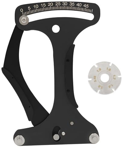 Generisch Speichenspannungsmessgerät, Tensiometer für Fahrradspeichen aus Aluminiumlegierung, mit Rundteil und Papier-Vergleichstabelle, 4,5 x 7,7 Zoll, für Mountainbikes