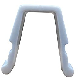 Hochwertige (42 Stück) Endfeststeller 10x12 mm für Gardinenschienen, Vorhangschienen - Farbe weiß - Verkaufseinheit: 6, 12, 18, 24, 30, 36, 42, 48, 54, 60 Stück (42 Stück)