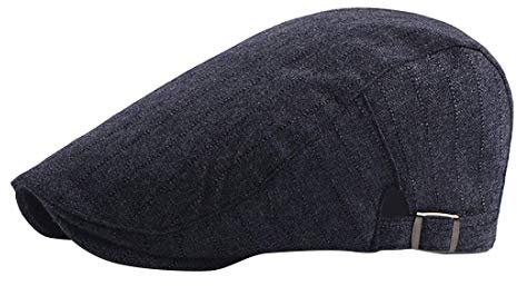Schiebermütze Herren Beret Damen Golf Modische Jungen Flat Cap England Vintage Klassische Vor Wärmen Flatcap (Color : Marine, Size : One Size)