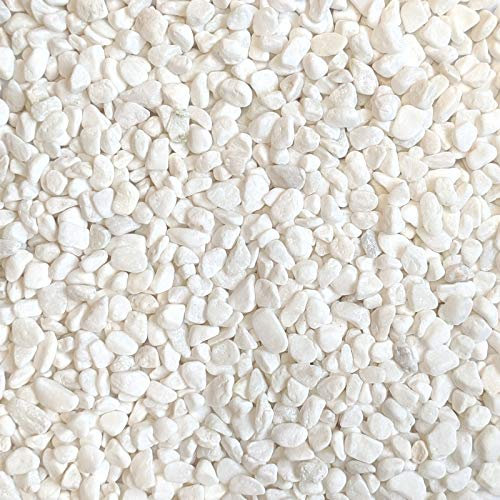 Midwest Hearth Galets décoratifs naturels blancs - Taille 0,6 cm (sac de 4,5 kg)