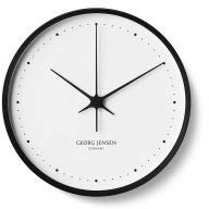 Georg Jensen - Wanduhr, Uhr - Henning Koppel - Schwarz - Ø 30cm
