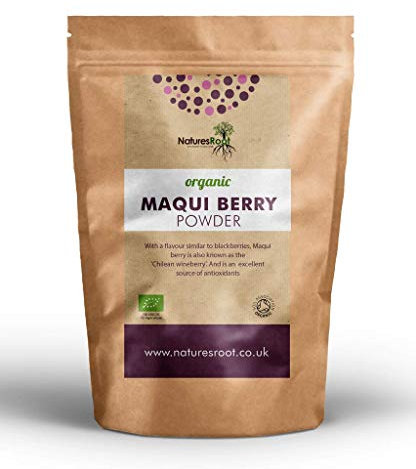 Nature’s Root Organic Maqui Berry Powder 30g - Antioxidant Superfruit | Energy & Immunity Booster | Raw Berry Powder | Chilean Wineberry Powder