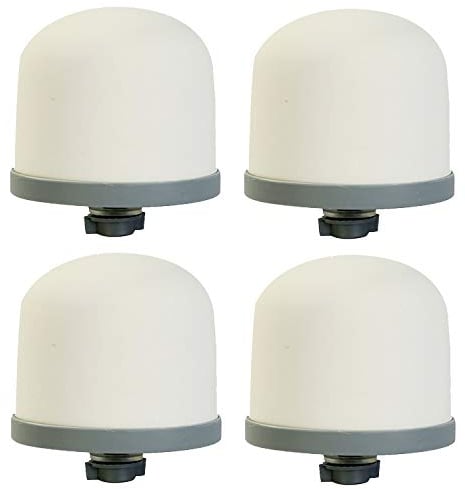 HUINING Keramik-Kuppel-Wasserfilter, Ersatzfilter für Wasservorfilter-Einheit, Filtermedien-Ersatz 0,15 bis 0,5 Mikron für Haushalts-Wassereimer-Filtrationssystem Wasserkrug (4 Stück)