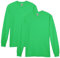 Gildan Men's Heavy Cotton Long Sleeve T-Shirt, Style G5400, 2-Pack, Irish Green, Large (Pack of 2)