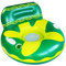 Queta Flottant Lit Flottant Gonflable en PVC pour Piscine Hamac à Eau Flottant Matelas Lit Gonflable avec Un Joli Porte-gobelet, Jouet pour Adultes et Enfants Ananas (Vert)